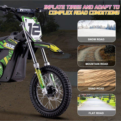 MotoTec USA 36v 1000w (HP112E-PRO) Electric Dirt Bike - Green [MPN: Dirt-Bike-36v-1000w-HP112E-PRO_Green]_1877918