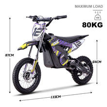 MotoTec USA 36v 1000w (HP112E-PRO) Electric Dirt Bike - Purple [MPN: Dirt-Bike-36v-1000w-HP112E-PRO_Purple]_1877929