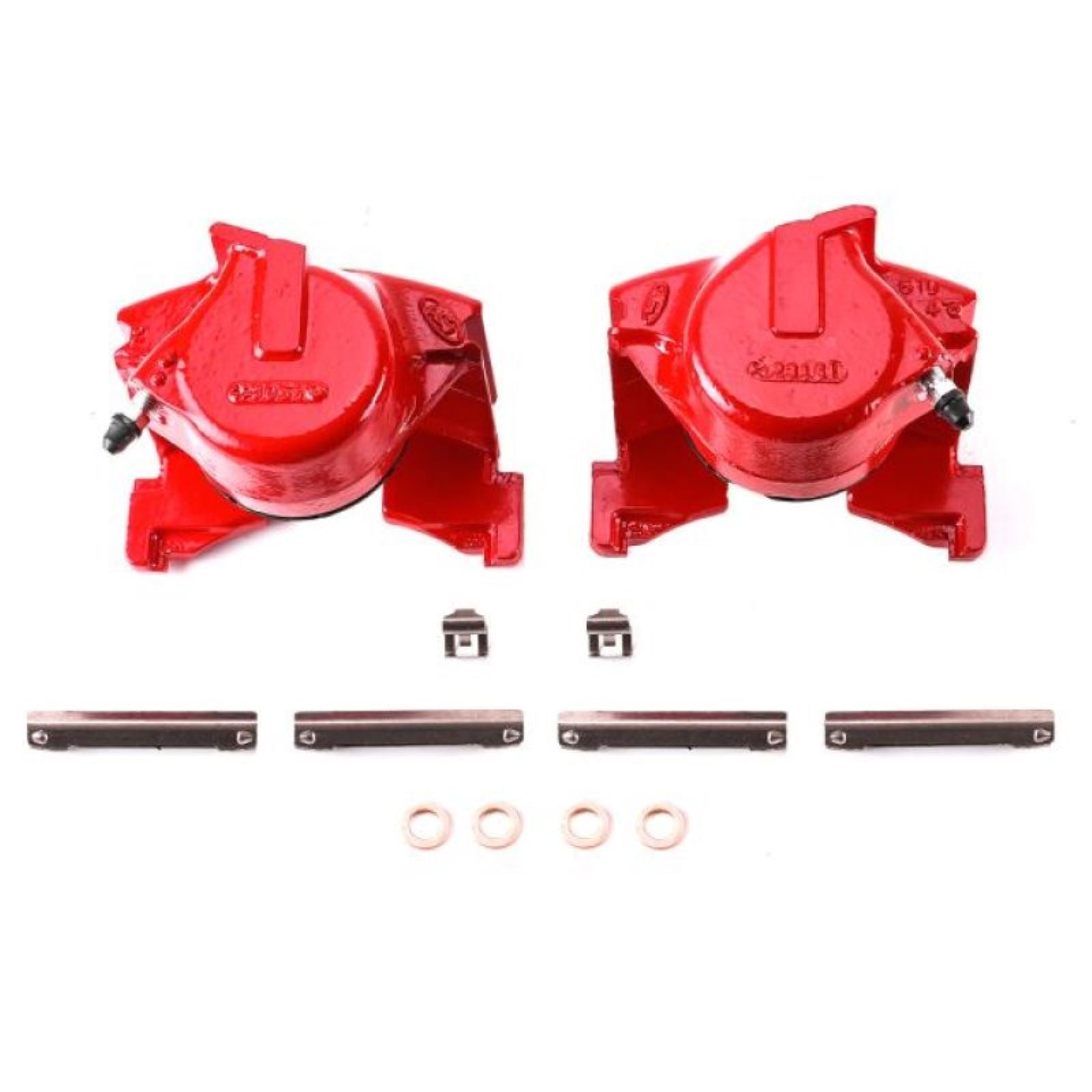 Powerstop Front Red Calipers w/o Brackets - Pair for 86-93 Ford Bronco [MPN: psbS4255]_1878025