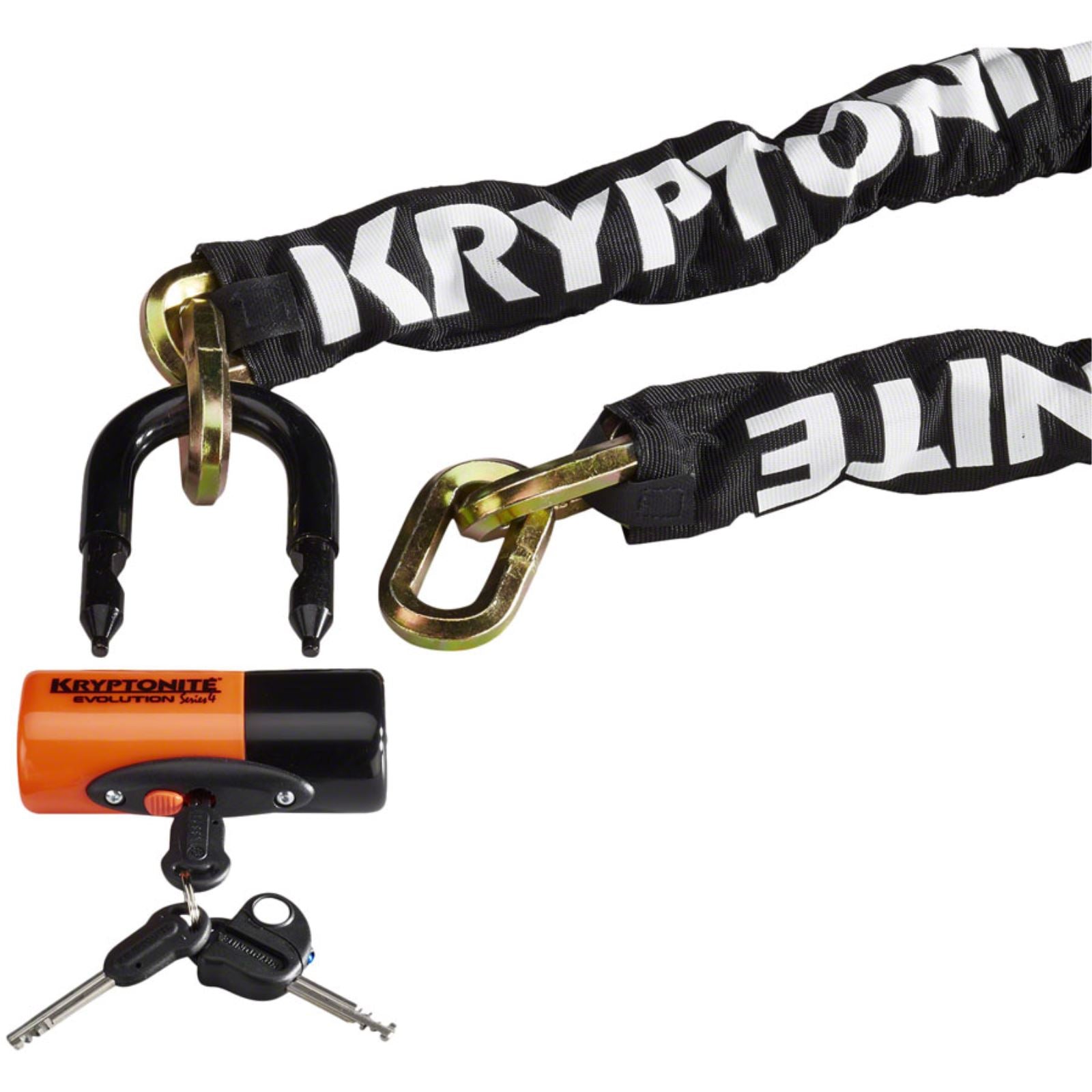 Kryptonite New York Chain with Evolution Series 4 Disc Lock 5'-6" [MPN: 999522]_1196195