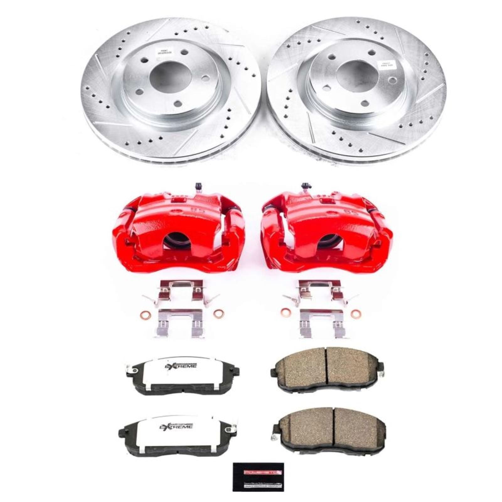 Powerstop Front Z26 Street Warrior Brake Kit w/Calipers for 2019 Nissan Sentra [MPN: psbKC8327-26]_1882237