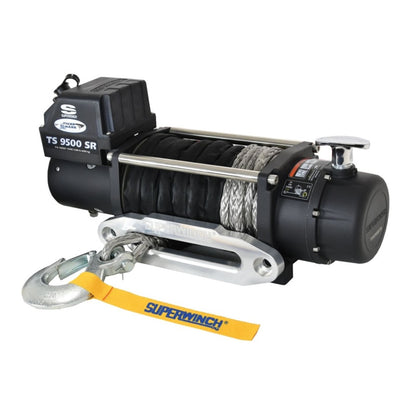 Super Winch 9500 lbs. 12V DC 3/8" x 80' Synthetic Rope Tiger Shark 9500 Winch [MPN: suw1595201]_1882553