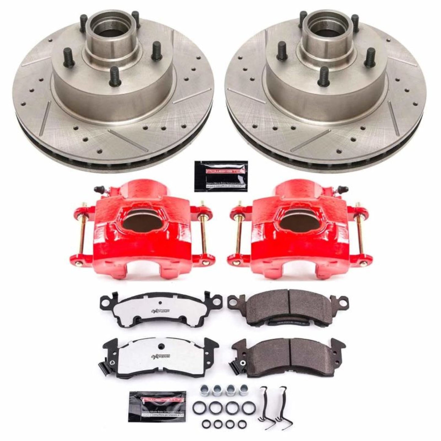 Powerstop Front Z26 Street Warrior Brake Kit w/Calipers for 79-86 Buick LeSabre [MPN: psbKC2908-26]_1882528