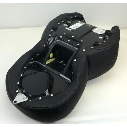 Mustang Motorcycle Products Deluxe Touring Seat - Black/Metal OPEN BOX [MPN: 79006GM]_1887945