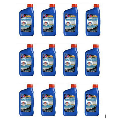 VP Racing 2T Ultra Marine TC-W3 Synthetic Blend Oil 1/Quart PACK OF 12 [MPN: VP4100203]_1882651