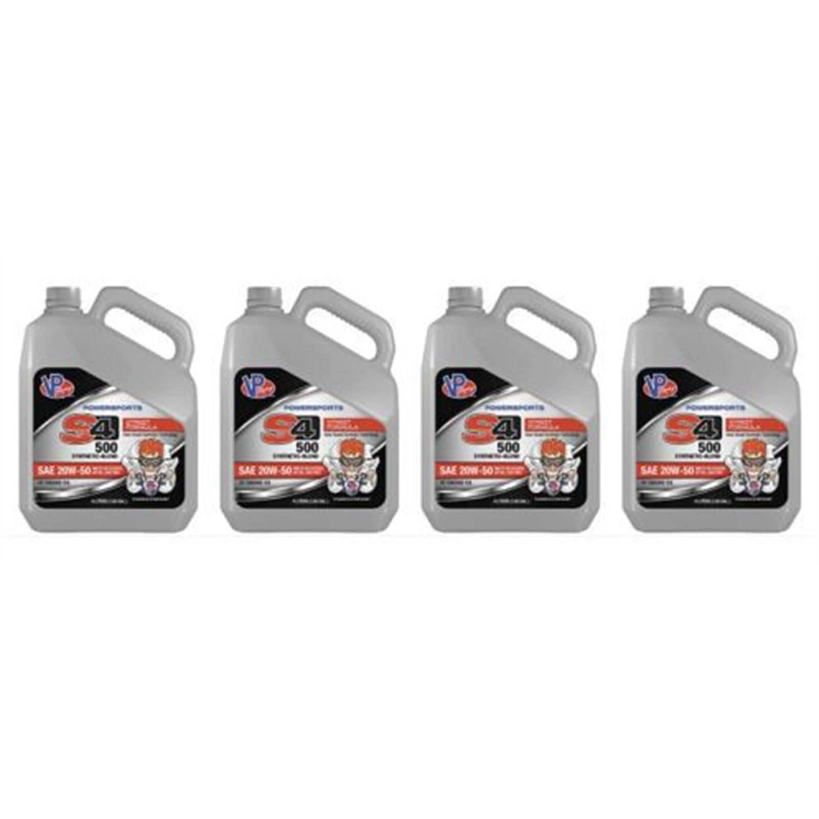 VP Racing S4 500 Semi-Synthetic Engine Oil 20W50 - 4/Liter PACK OF 4 [MPN: VP7140504]_1882653