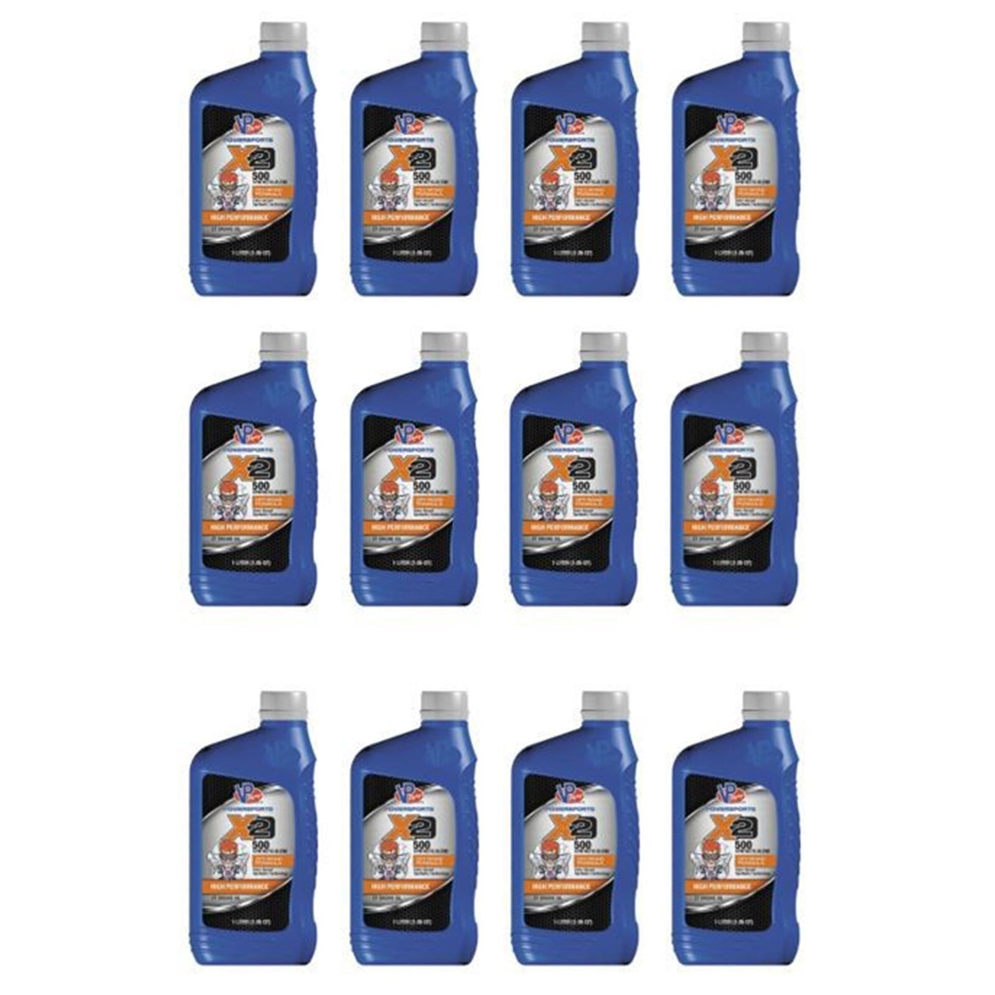 VP Racing X2 500 Semi-Synt 2T Premix/Injection Oil 1/Liter PACK OF 12 [MPN: VP7200003]_1882656
