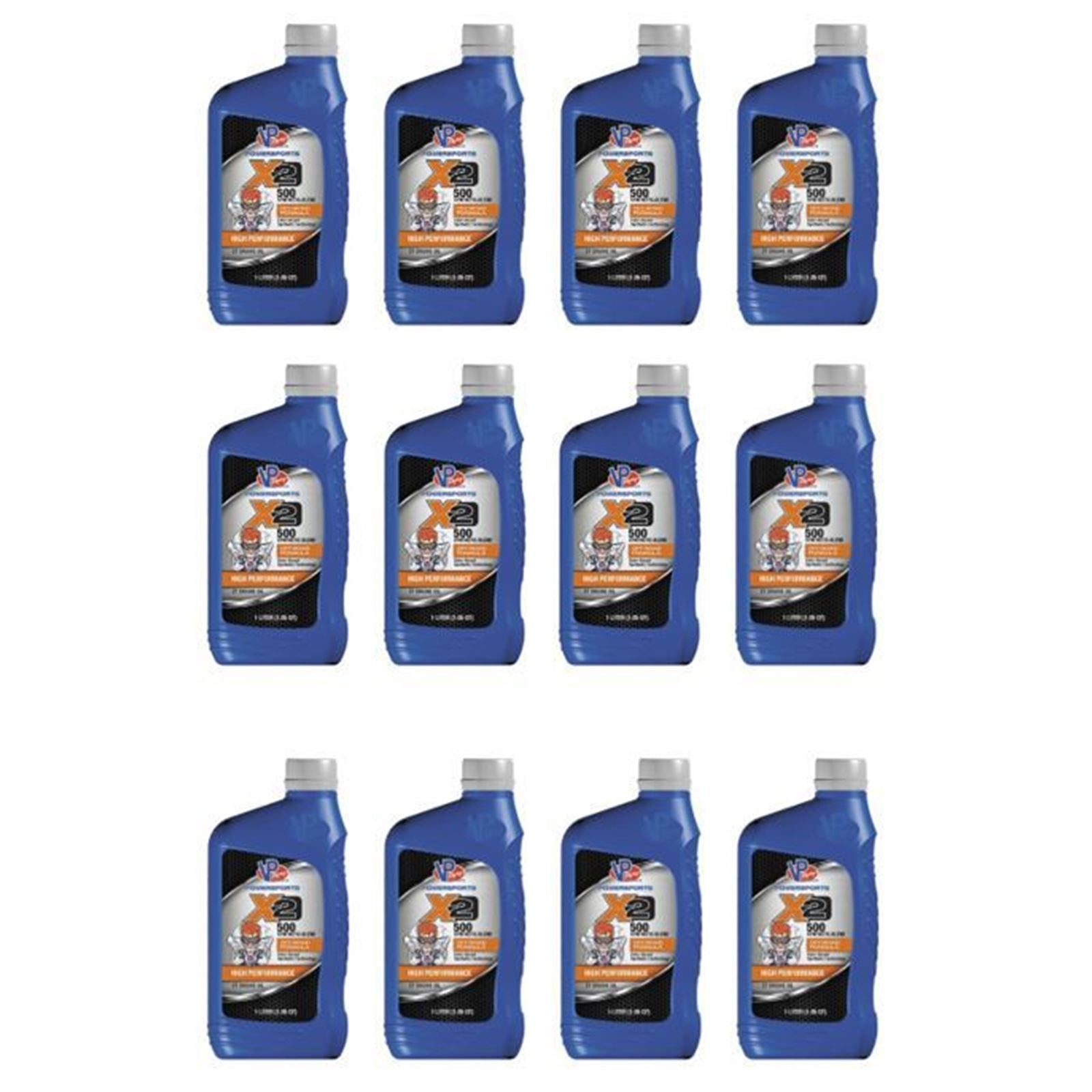VP Racing X2 500 Semi-Synt 2T Premix/Injection Oil 1/Liter PACK OF 12 [MPN: VP7200003]_1882656