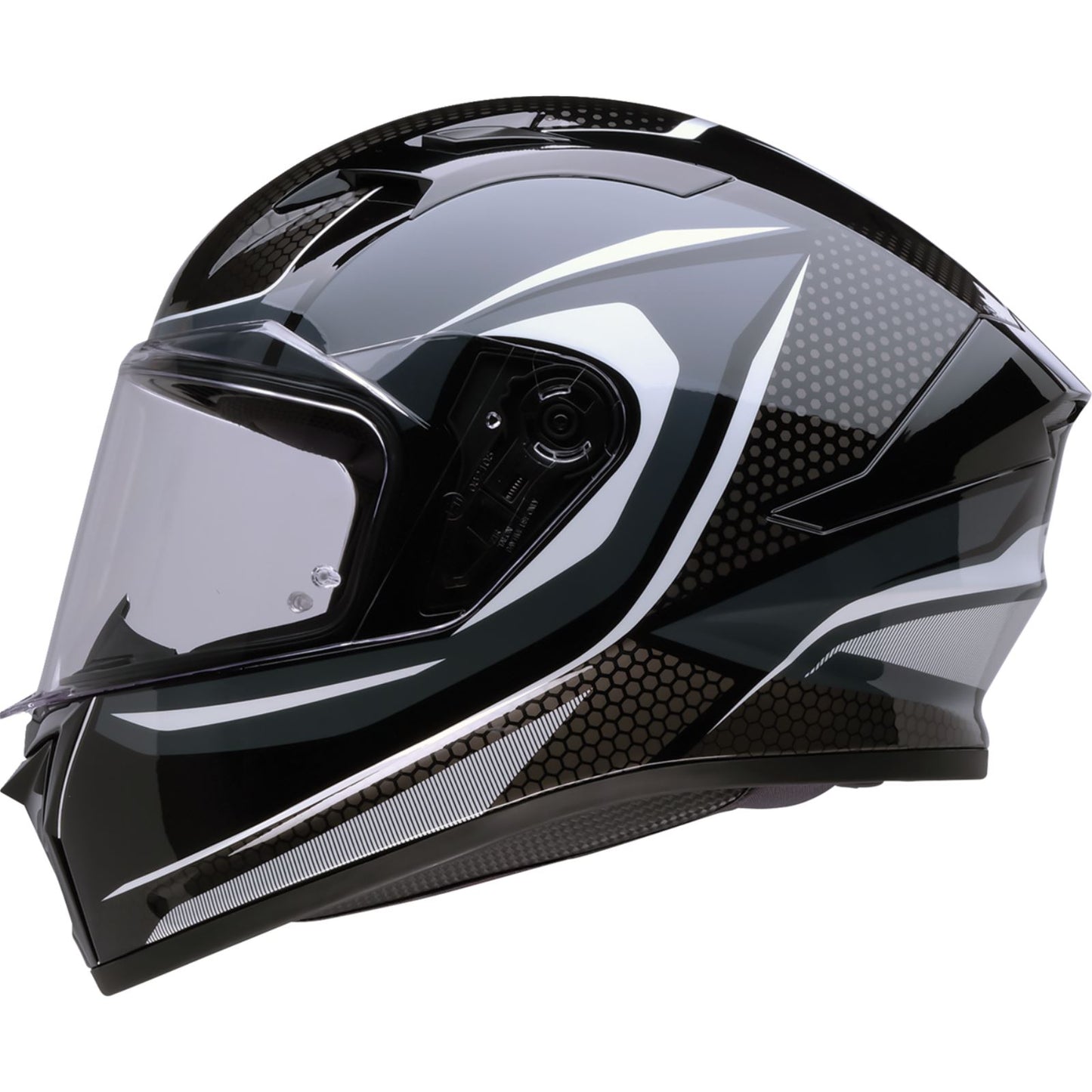 Z1R Talon Helmet - Nighthawk - Black/Gray/White_1887359