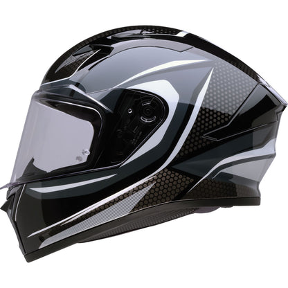Z1R Talon Helmet - Nighthawk - Black/Gray/White_1887359