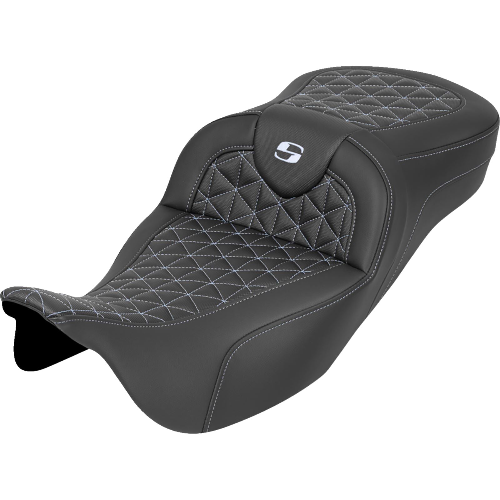 Saddlemen RoadSofa™ Tri Gripper Seat - Extended Reach - w/o Backrest - For FLH/FLT '08-'25_1887377