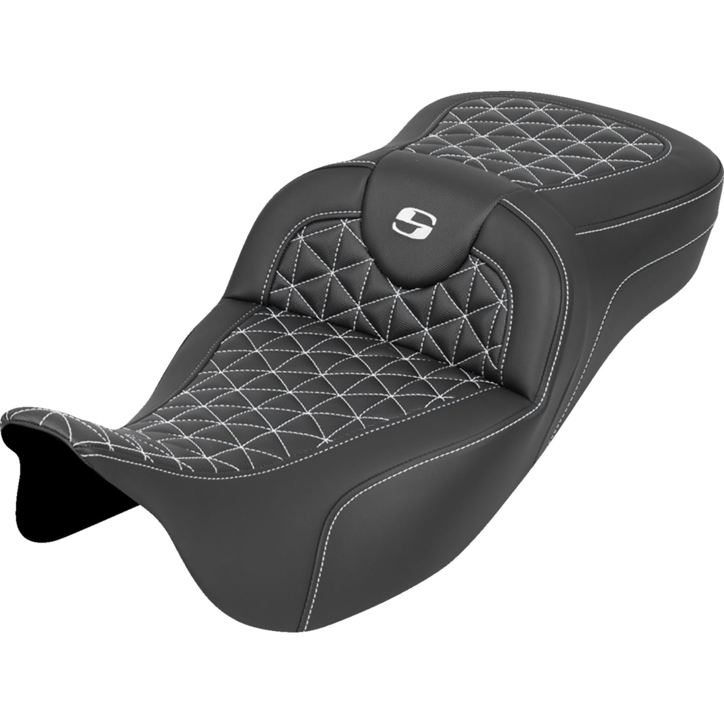 Saddlemen RoadSofa™ Tri Gripper Seat - Extended Reach - w/o Backrest - For FLH/FLT '08-'25_1887383