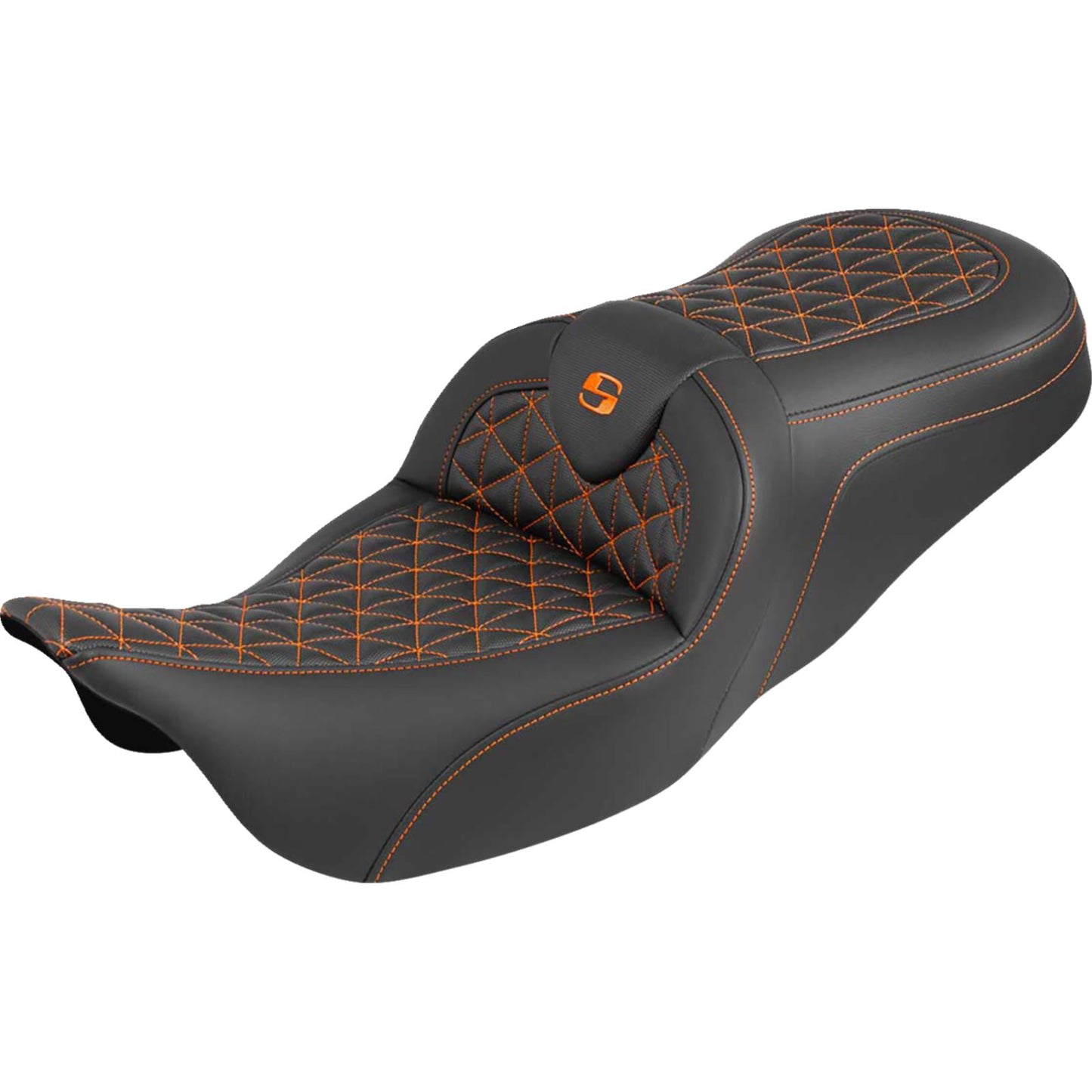 Saddlemen RoadSofa™ Tri Gripper Seat - Standard Reach - w/o Backrest - For FLH/FLT '08-'25_1887468