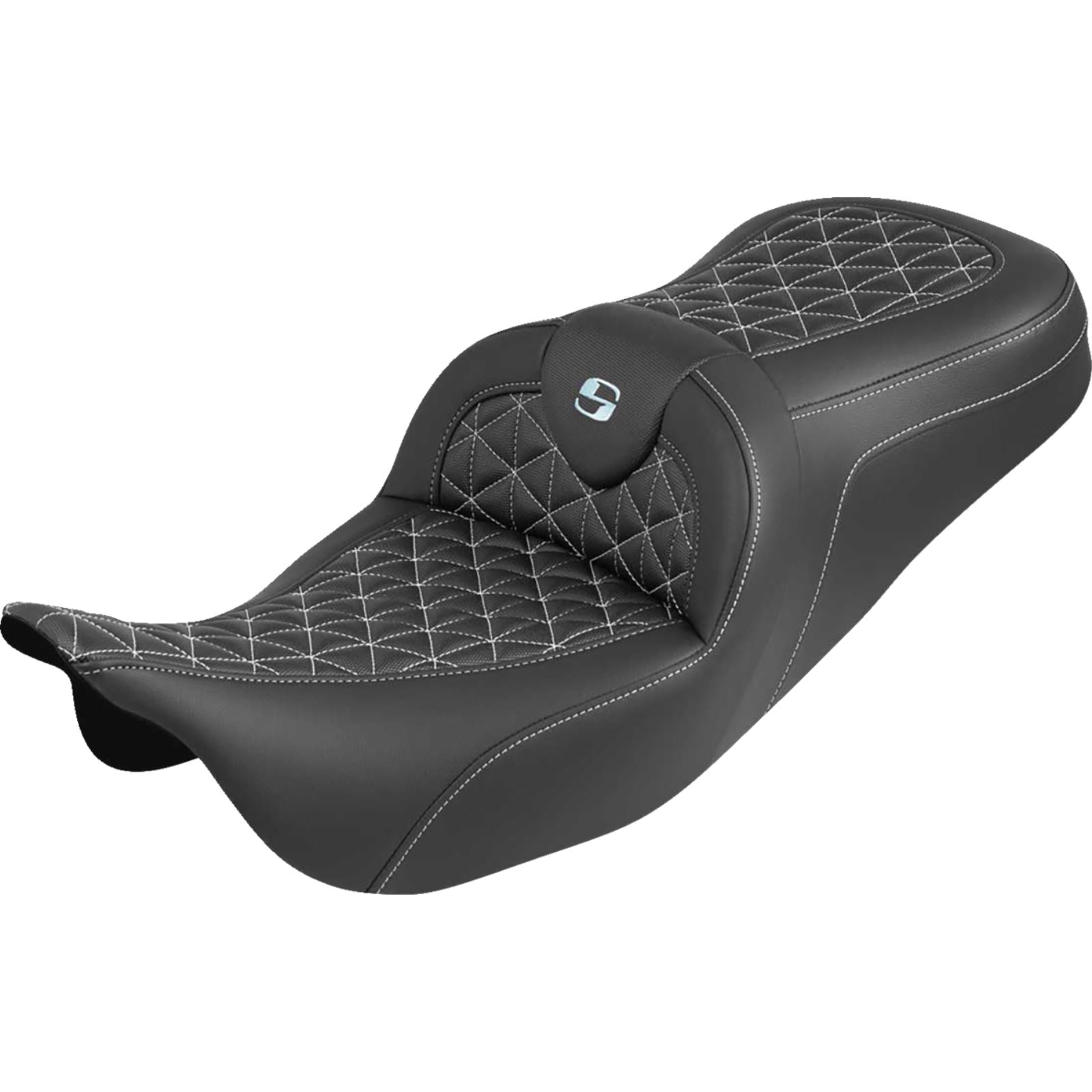 Saddlemen RoadSofa™ Tri Gripper Seat - Standard Reach - w/o Backrest - For FLH/FLT '08-'25_1887349