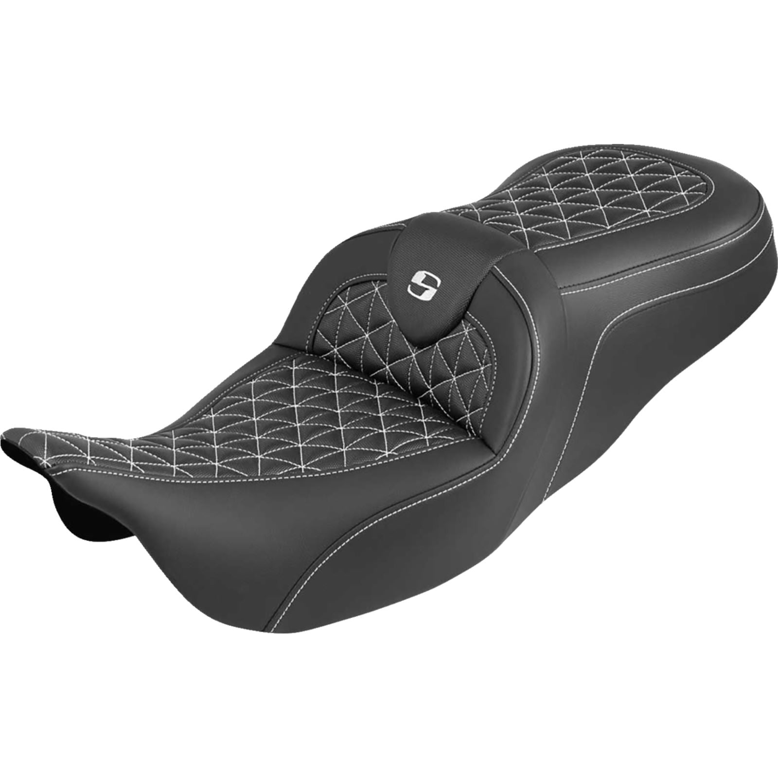 Saddlemen RoadSofa™ Tri Gripper Seat - Standard Reach - w/o Backrest - For FLH/FLT '08-'25_1887337