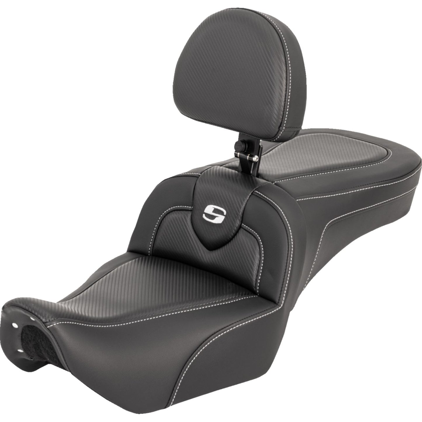 Saddlemen RoadSofa™ Seat - w/ Backrest - Carbon Fiber - For RH975 '22-'25 [MPN: 0804-0854]_1887368