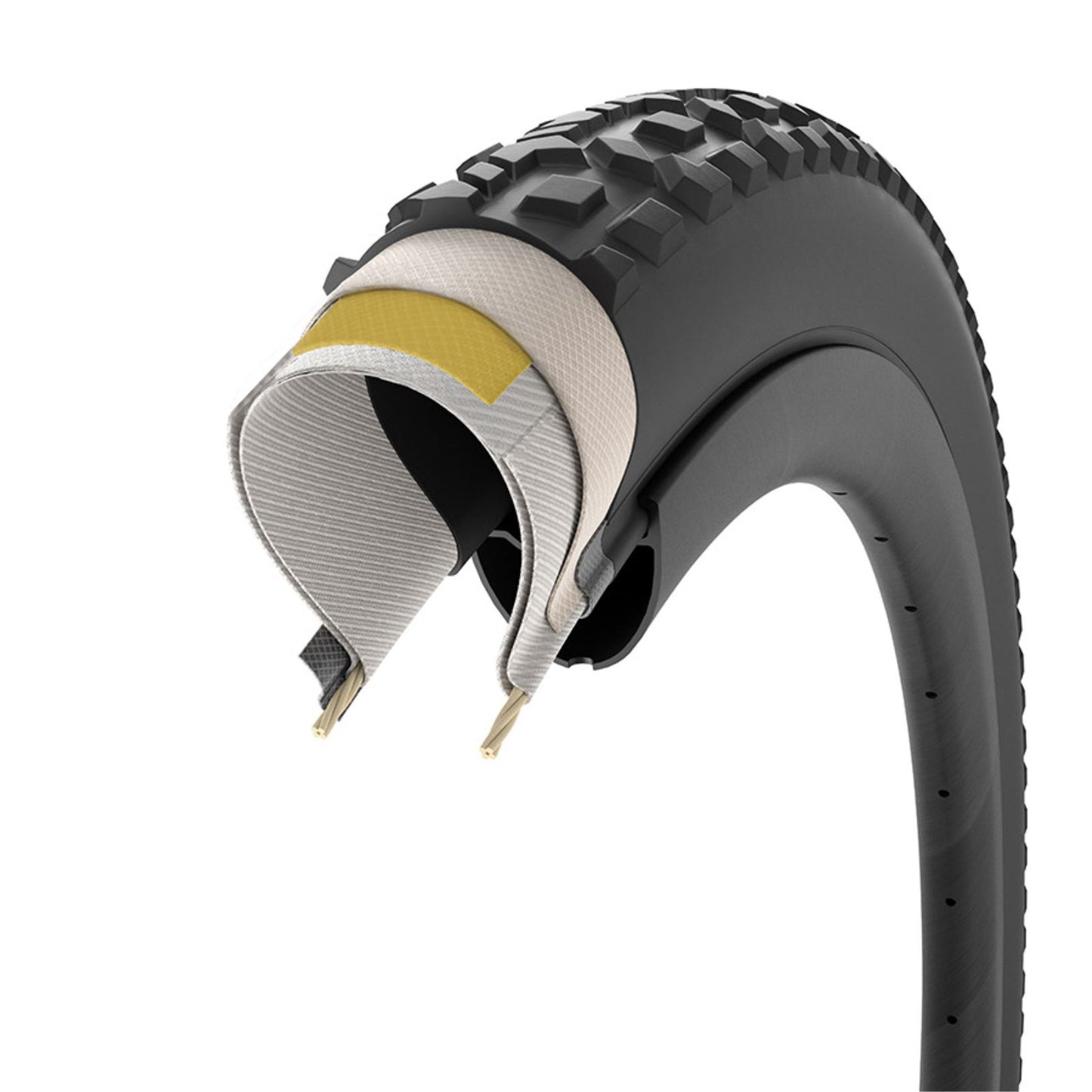 Pirelli - Bicycle Gravel Tire 700x50C Folding, Tubeless Ready, 120TPI - Black [MPN: 012158-03-700]_1887534