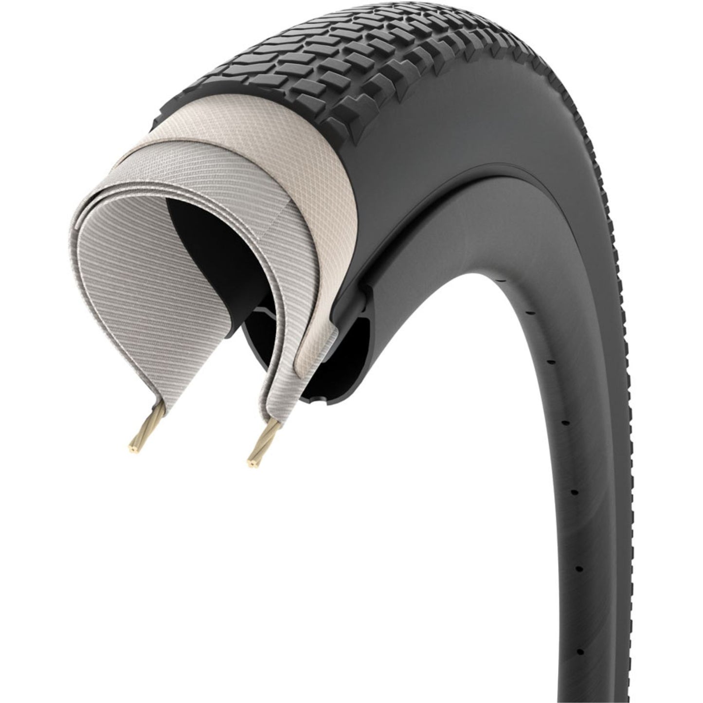 Pirelli - Bicycle Cinturato Gravel H Tire - 700 x 45, Tubeless, Folding, Black [MPN: 012161-04-700]_1951375