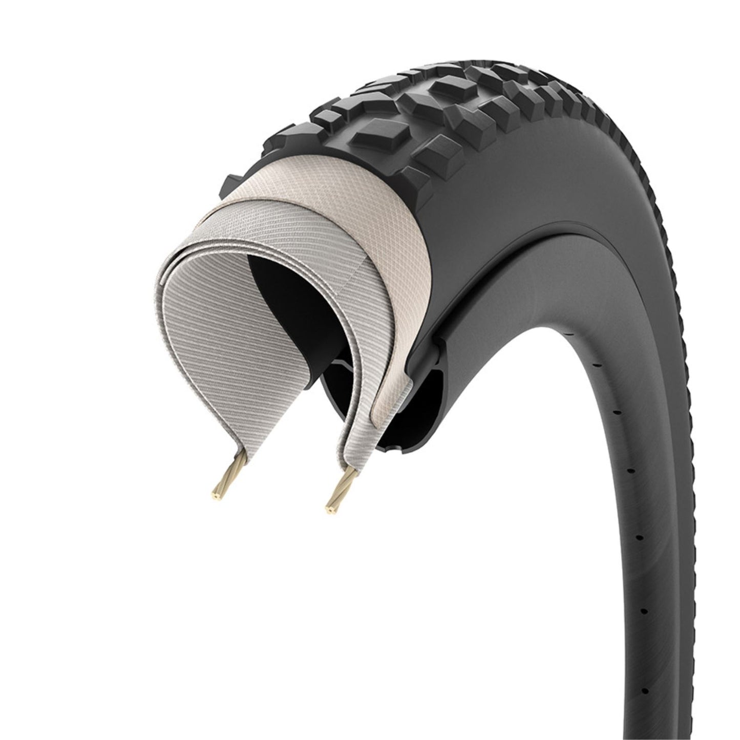 Pirelli - Bicycle Cinturato Gravel M Tire - 700 x 40, Tubeless, Folding, Black [MPN: 012162-02-700]_1887581