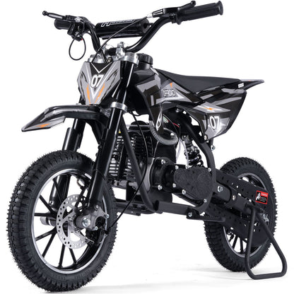 MotoTec USA Pioneer 49cc 2-Stroke Kids Gas Dirt Bike - Black [MPN: MT-DB-49cc-Pioneer_Black]_1893008