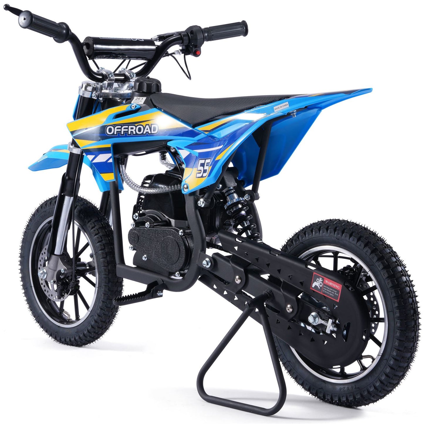 MotoTec USA Pioneer 49cc 2-Stroke Kids Gas Dirt Bike - Blue [MPN: MT-DB-49cc-Pioneer_Blue]_1893018