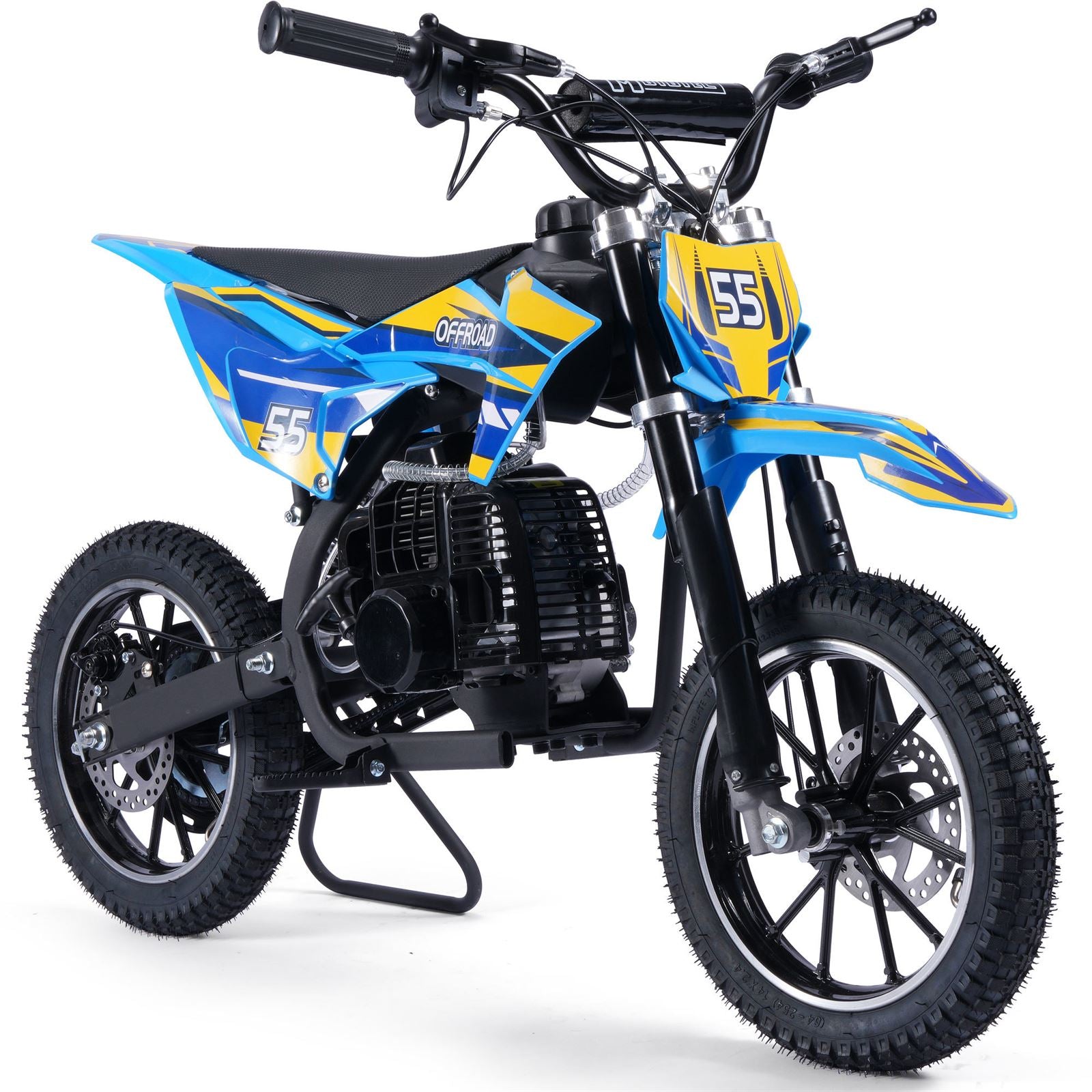 MotoTec USA Pioneer 49cc 2-Stroke Kids Gas Dirt Bike - Blue [MPN: MT-DB-49cc-Pioneer_Blue]_1893015