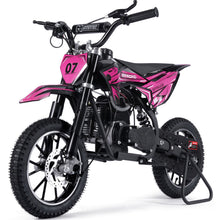 MotoTec USA Pioneer 49cc 2-Stroke Kids Gas Dirt Bike - Pink [MPN: MT-DB-49cc-Pioneer_Pink]_1893020