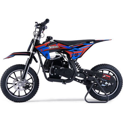 MotoTec USA Pioneer 49cc 2-Stroke Kids Gas Dirt Bike - Red [MPN: MT-DB-49cc-Pioneer_Red]_1893029
