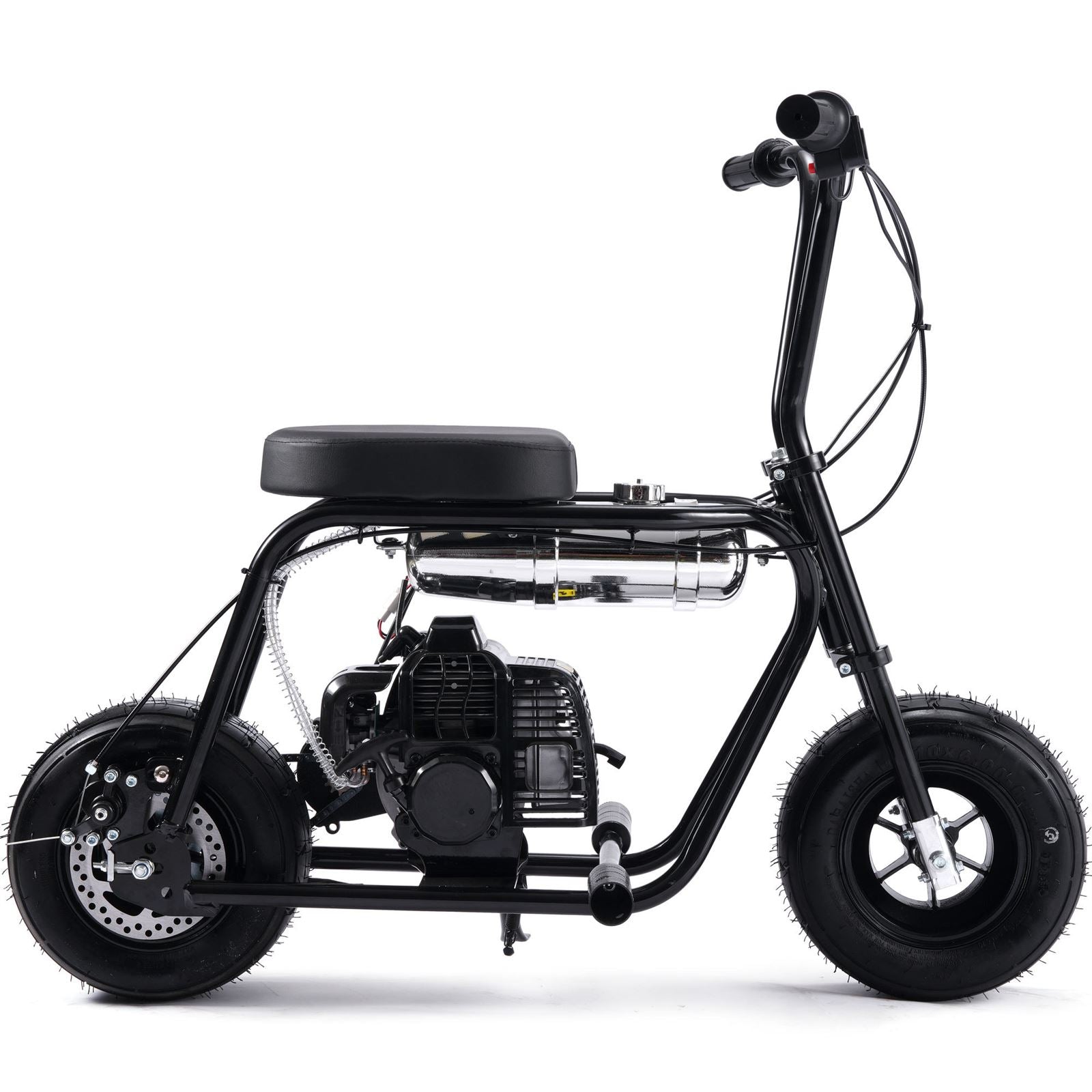 MotoTec USA Wild Rover 49cc 2-Stroke Kids Gas Mini Bike - Black [MPN: MT-Wild-Rover-49cc-Mini-Bike_Black]_1893227