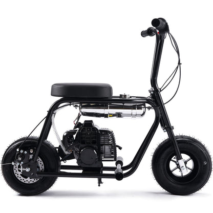MotoTec USA Wild Rover 49cc 2-Stroke Kids Gas Mini Bike - Black [MPN: MT-Wild-Rover-49cc-Mini-Bike_Black]_1893227