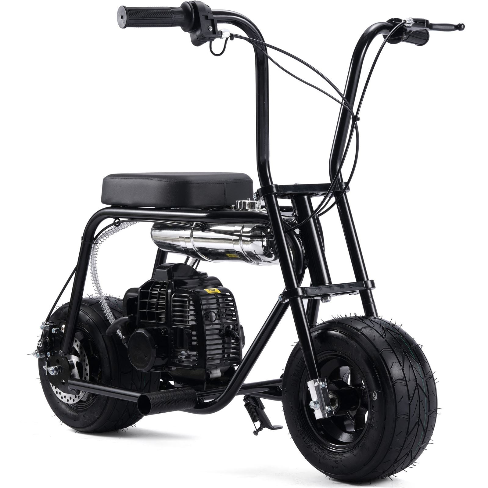 MotoTec USA Wild Rover 49cc 2-Stroke Kids Gas Mini Bike - Black [MPN: MT-Wild-Rover-49cc-Mini-Bike_Black]_1893231