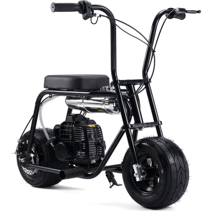 MotoTec USA Wild Rover 49cc 2-Stroke Kids Gas Mini Bike - Black [MPN: MT-Wild-Rover-49cc-Mini-Bike_Black]_1893231