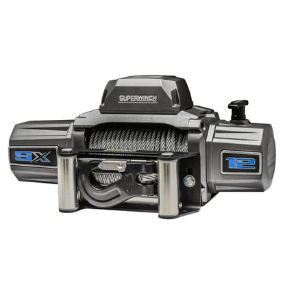 Super Winch 12000 LBS 12V DC 3/8" x 85' Wire Rope SX 12000 Winch - Graphite [MPN: 1712200]_1892317