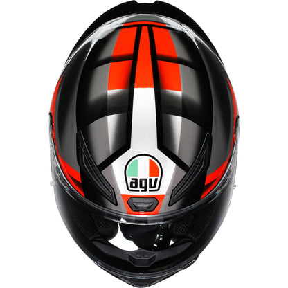 AGV Helmets K1 S Helmet - Fastlap - Black/Gray/Red_1892750