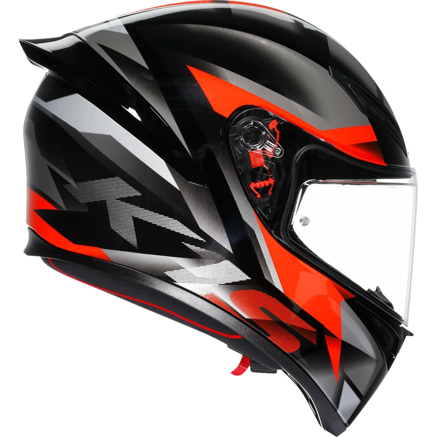 AGV Helmets K1 S Helmet - Fastlap - Black/Gray/Red_1892751