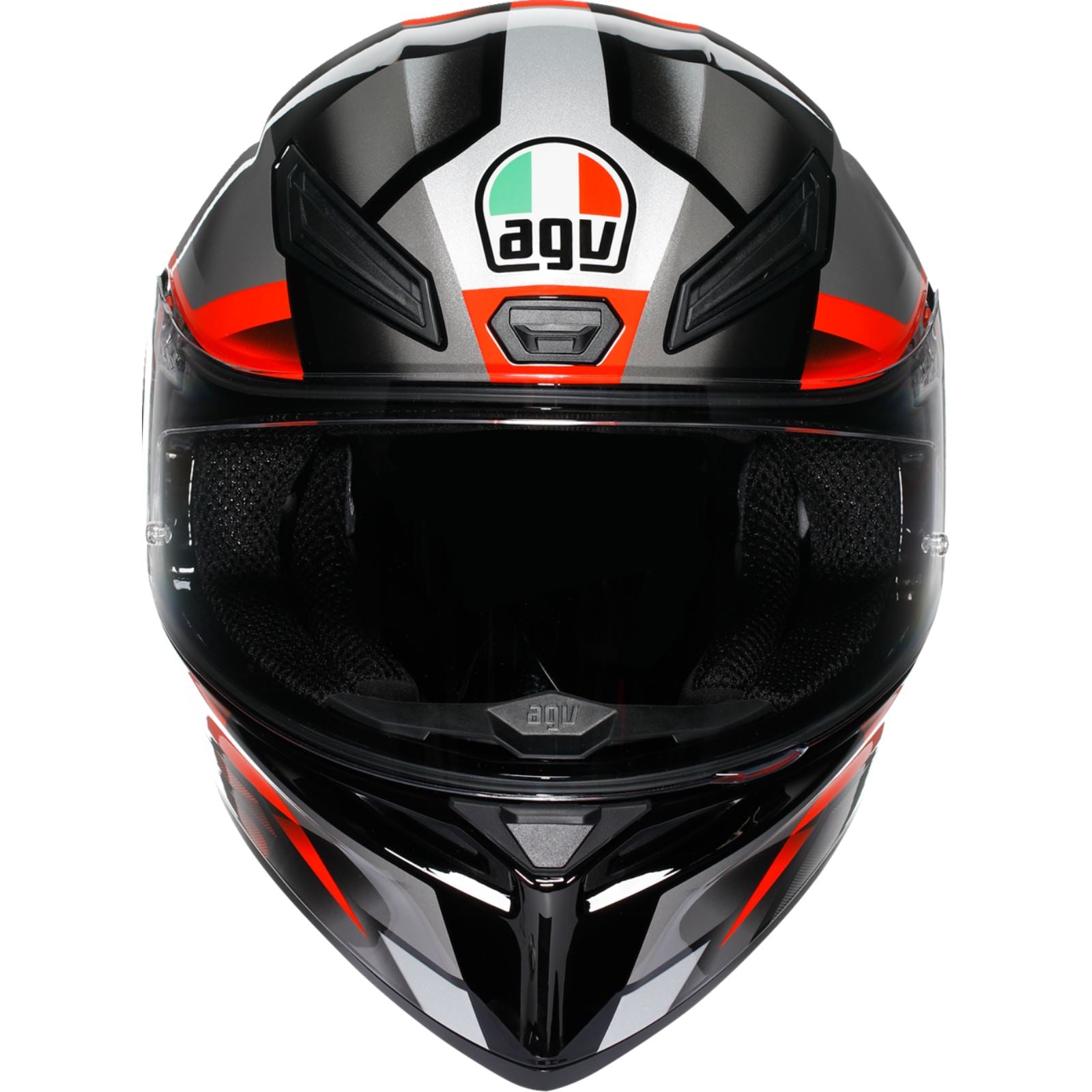 AGV Helmets K1 S Helmet - Fastlap - Black/Gray/Red_1892879