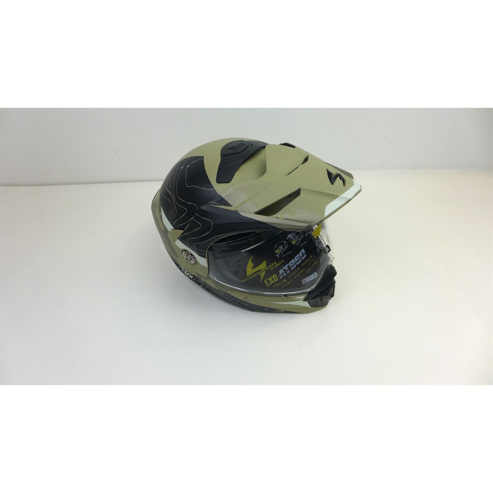 ScorpionEXO EXO-AT960 Modular Helmet Topographic Sand/Black 3XL OPEN BOX [MPN: 96-1048]_1934424