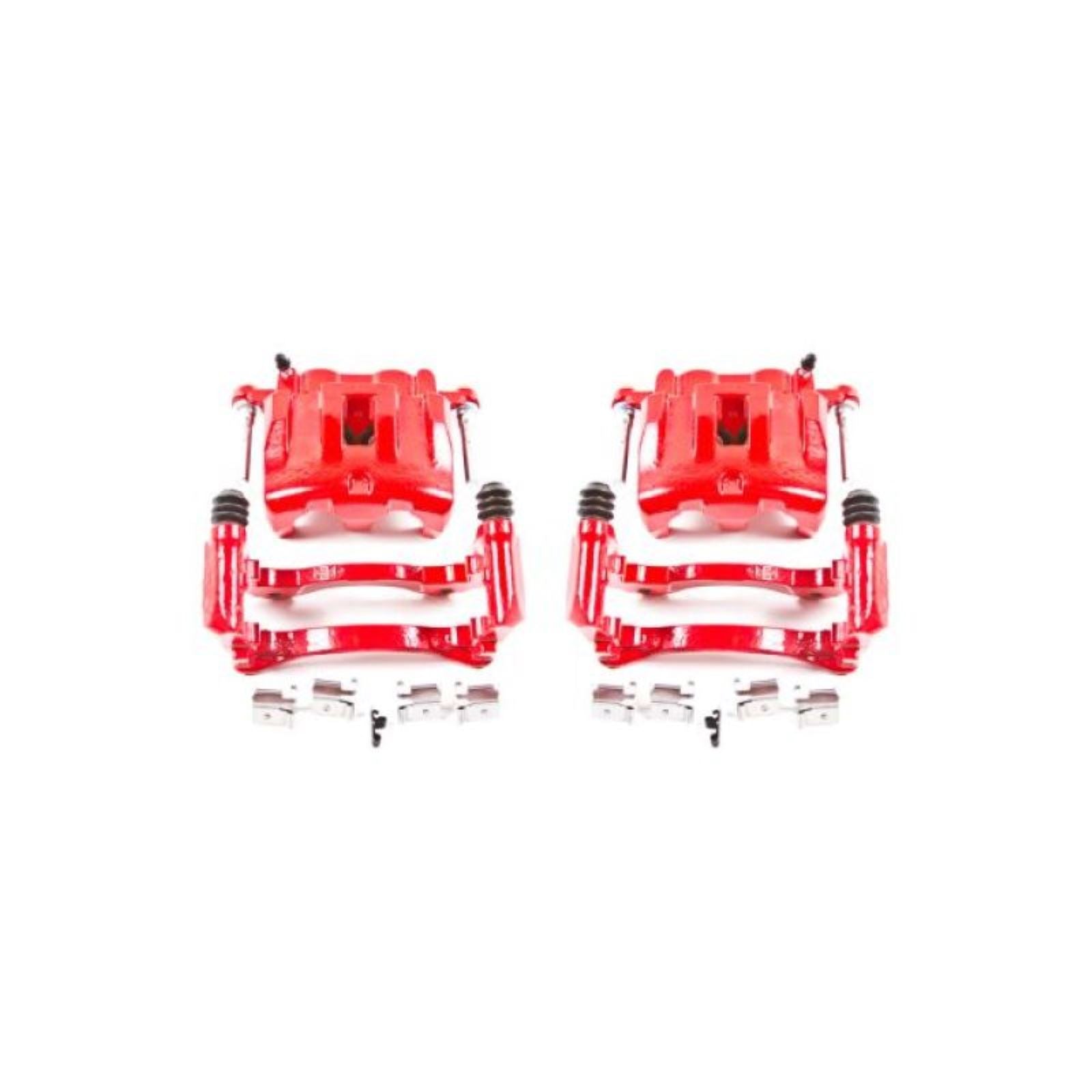Powerstop Front Red Calipers w/Brackets - Pair for 99-04 Jeep Grand Cherokee [MPN: S4826]_1894117