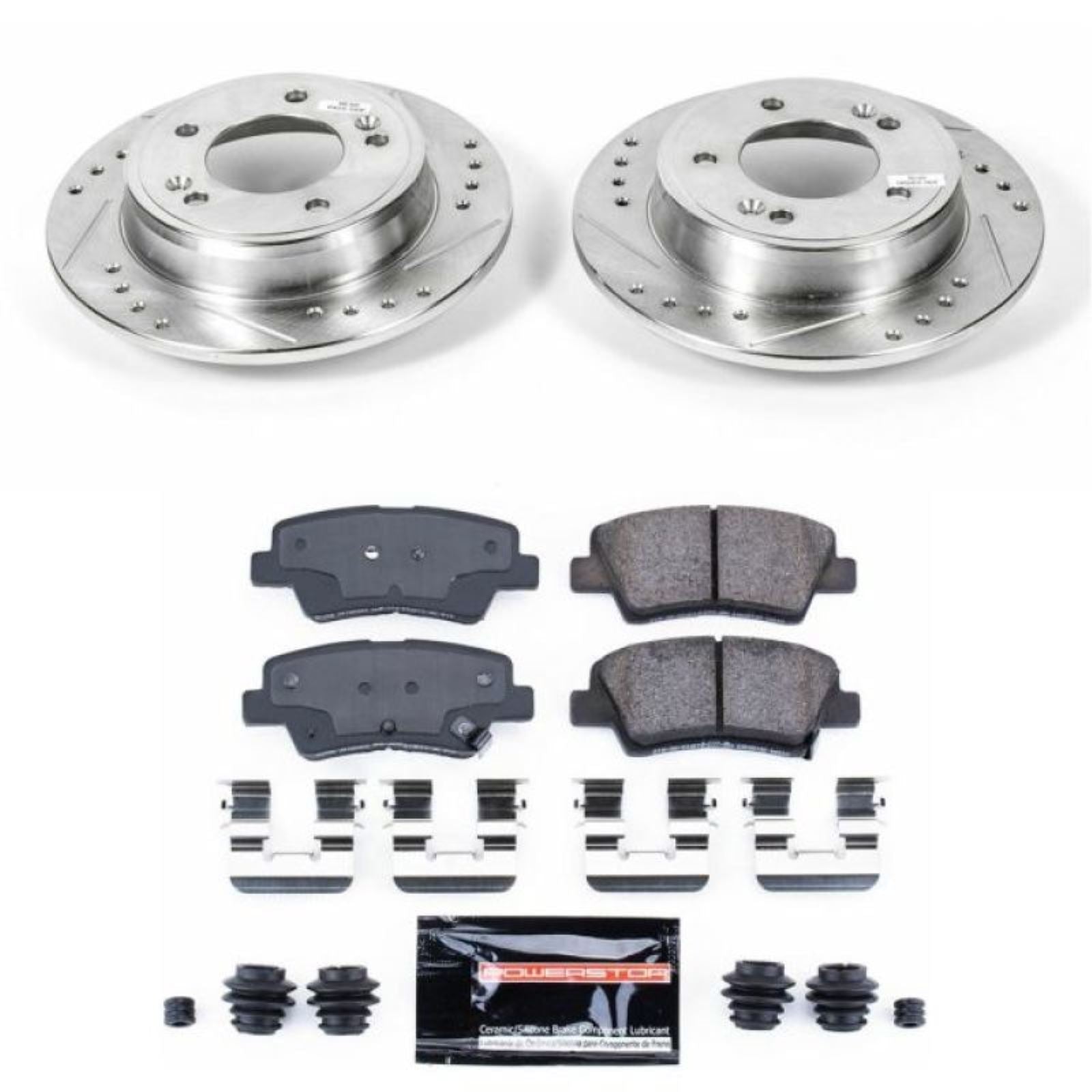 Powerstop Rear Z23 Evolution Sport Brake Kit for 12-17 Hyundai Veloster [MPN: K6502]_1894457