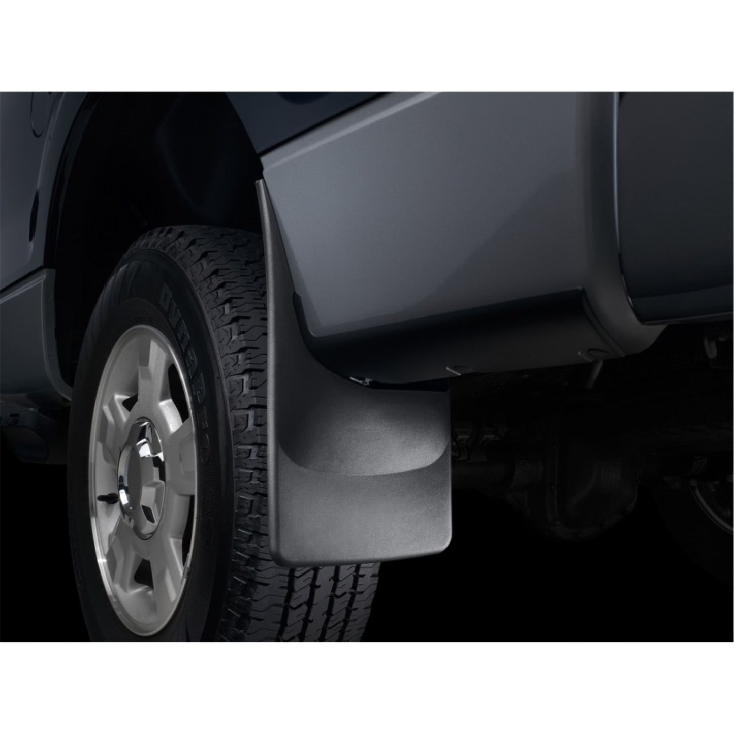 WeatherTech No Drill Mudflaps - Black for 17+ Ford F-250/350/450/550 (W/O Flares/Lip Molding) [MPN: 120065]_1895219