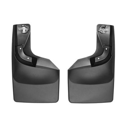 WeatherTech No Drill Mudflaps - Black for 17+ Ford F-250/350/450/550 (W/O Flares/Lip Molding) [MPN: 120065]_1895666