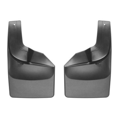 WeatherTech No Drill Mudflaps Rear for 2017+ Ford F250/350/450/550 (Fender Flares/Lip ONLY) [MPN: 120066]_1897033