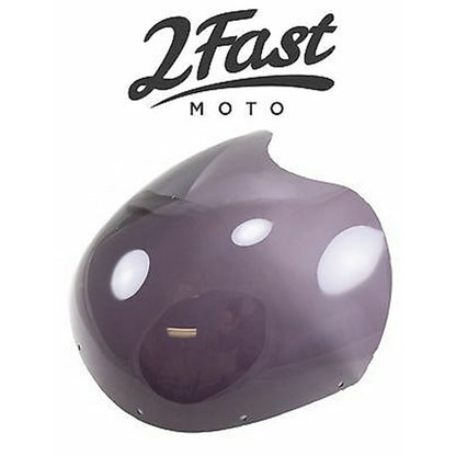 2FastMoto Viper Fairing Replacement Windshield Café Racer Drag Racing - Smoke 70-52520_644988