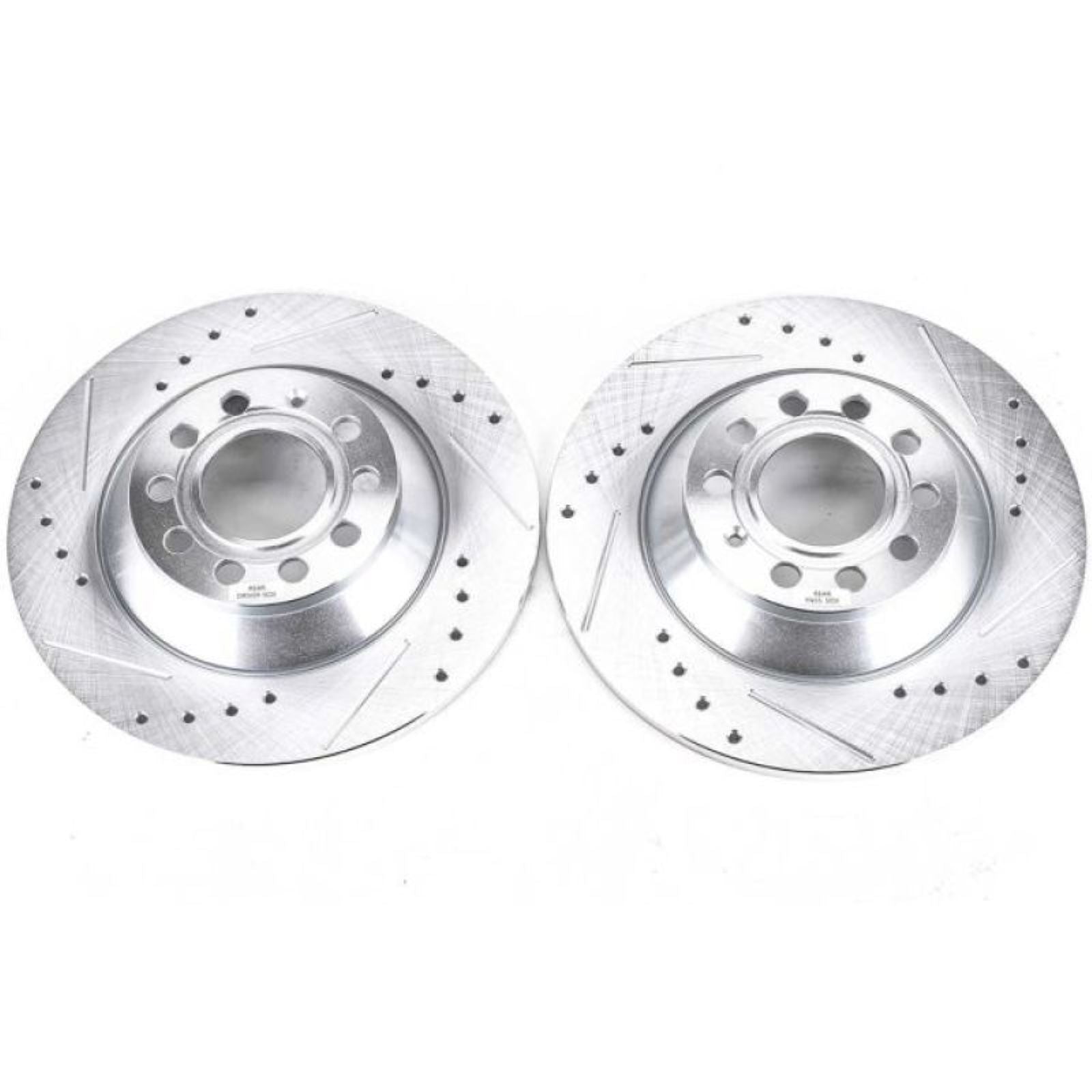 Powerstop Rear Evolution Drilled & Slotted Rotors - Pair for 05-11 Audi A6 [MPN: EBR1008XPR]_1916716