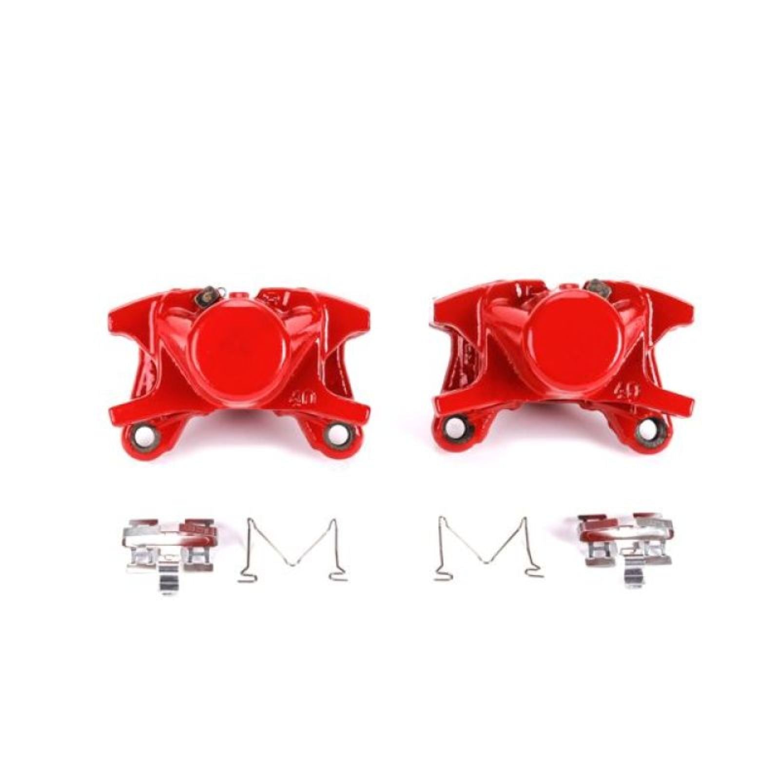 Powerstop Rear Red Calipers w/o Brackets - Pair for 01-05 Lexus IS300 [MPN: S2838]_1918613