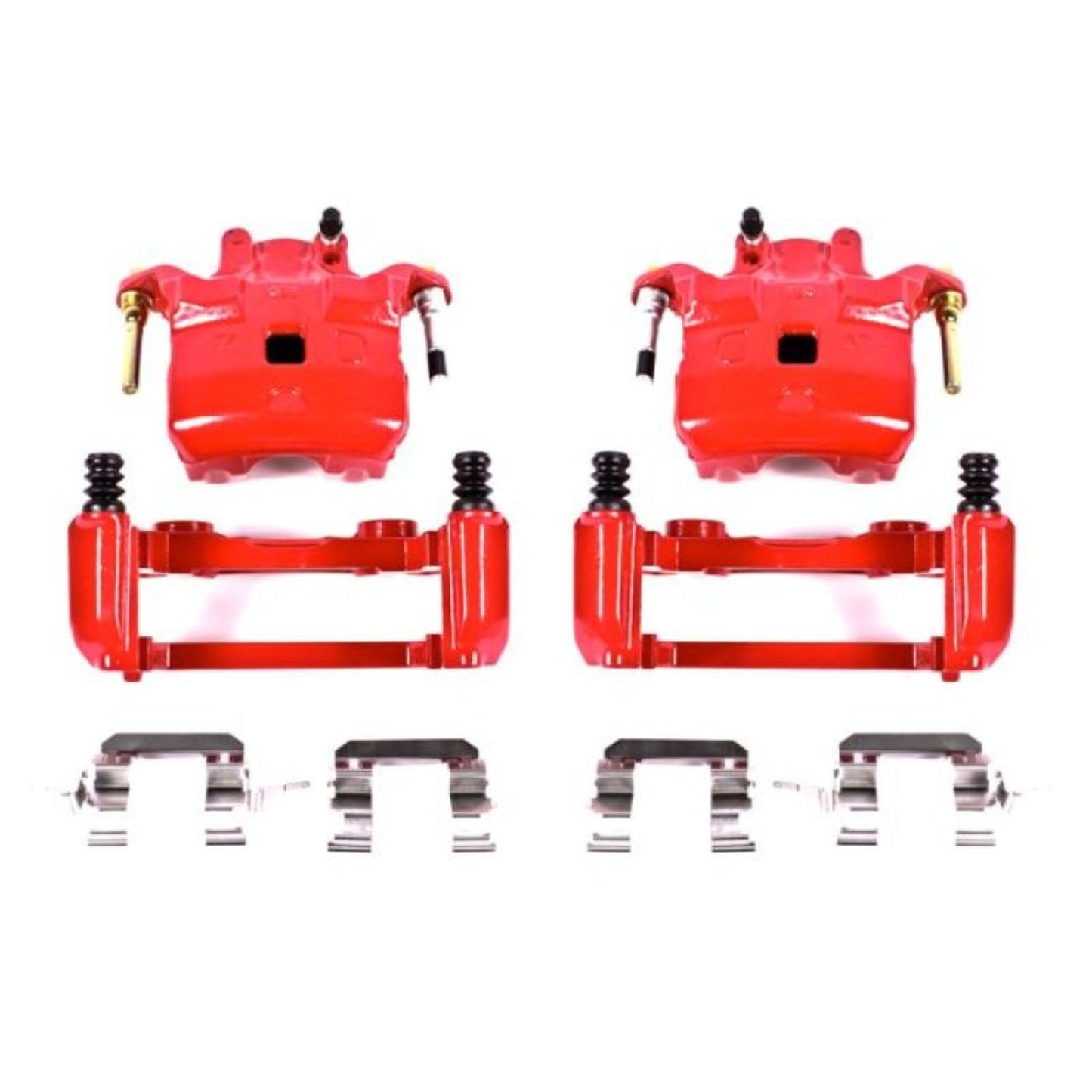 Powerstop Front Red Calipers w/Brackets - Pair for 03-05 Infiniti G35 [MPN: S2690A]_1937827