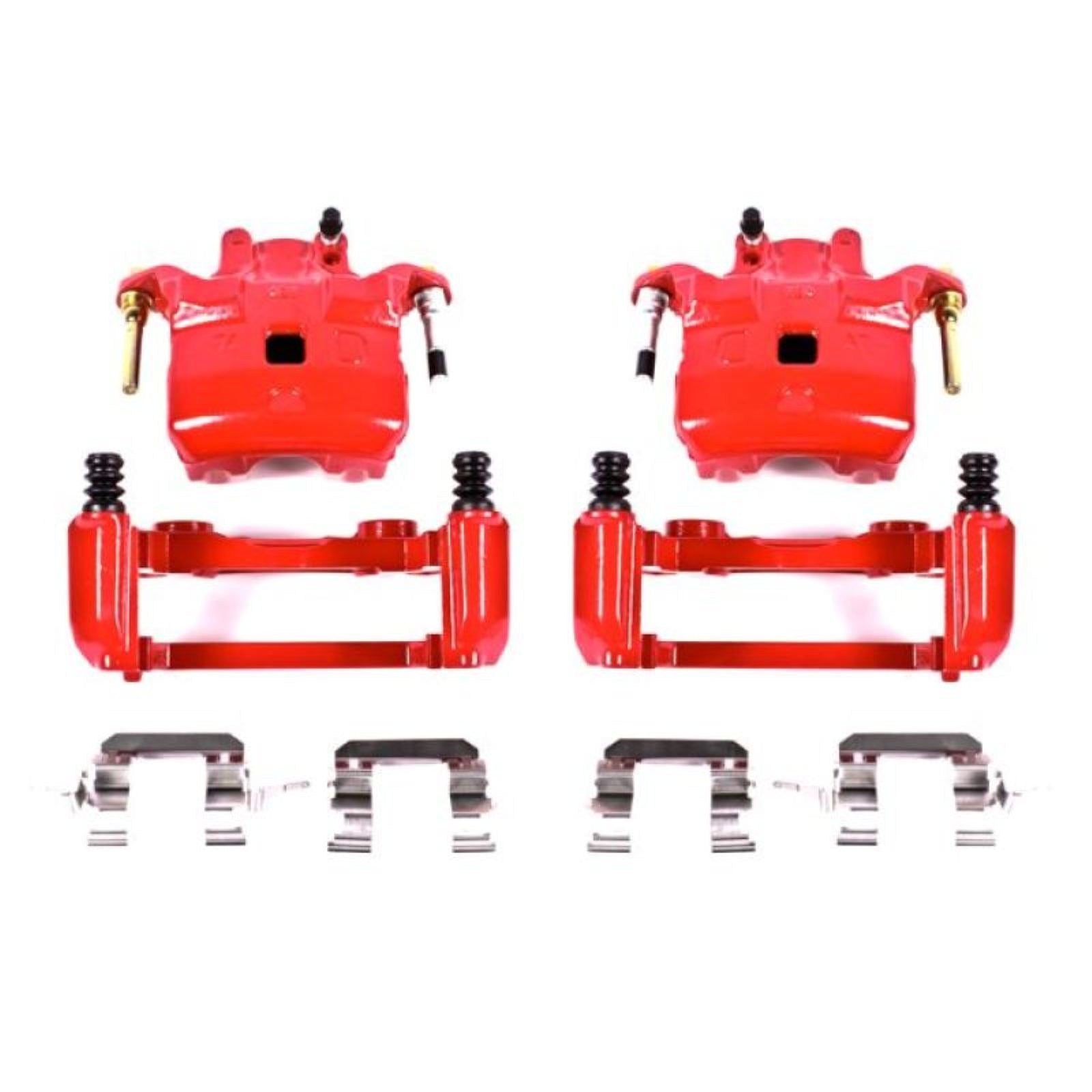 Powerstop Front Red Calipers w/Brackets - Pair for 03-05 Infiniti G35 [MPN: S2690A]_1937827