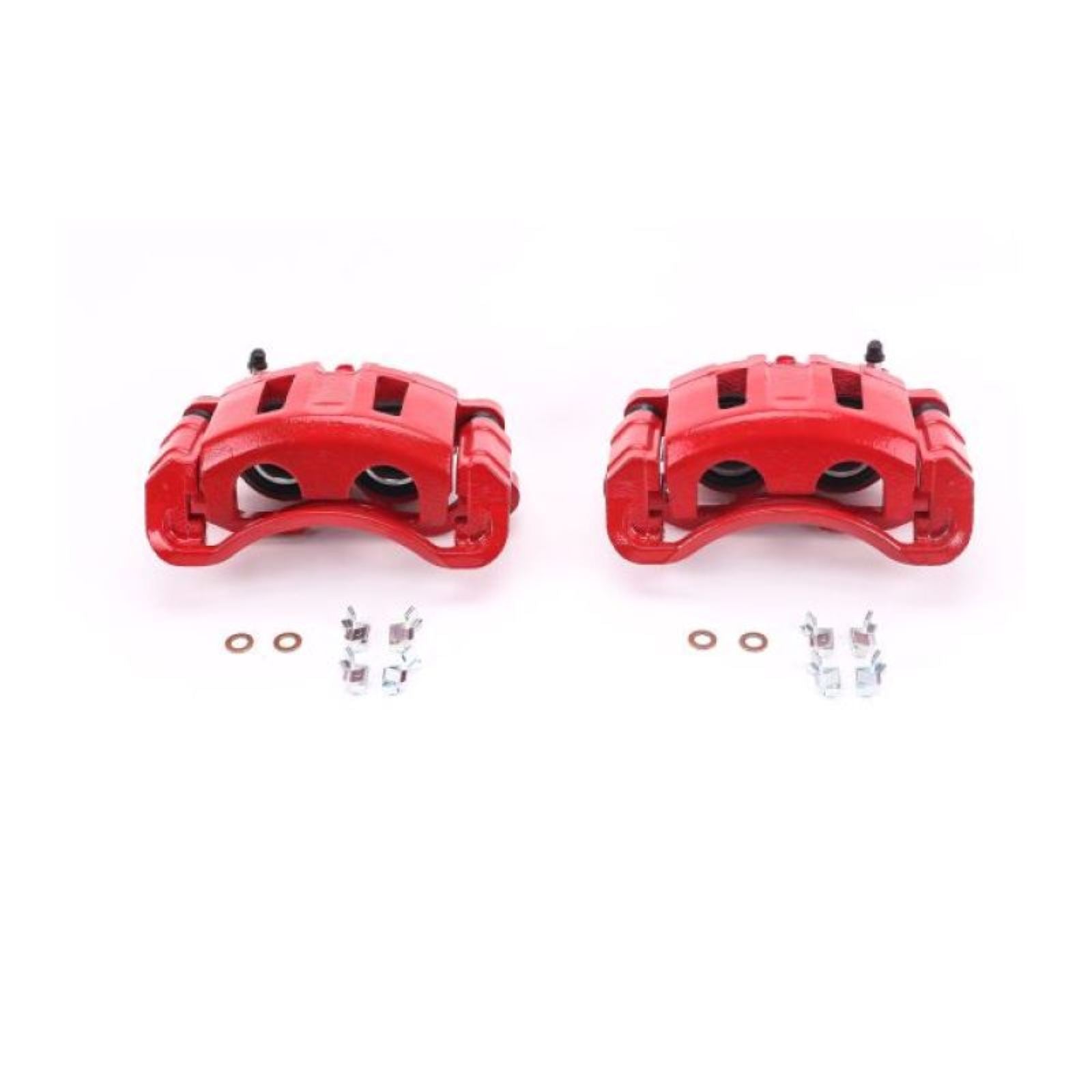 Powerstop Front Red Calipers w/Brackets - Pair for 98-05 Chevrolet Blazer [MPN: S4694]_1942406