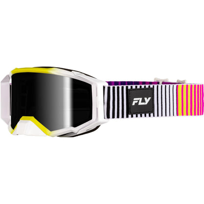 Fly Racing Zone Elite Goggles - Pink/Yellow/Purple with Dark Smoke Hydrophoc Lens [MPN: 37-5519]_1946459