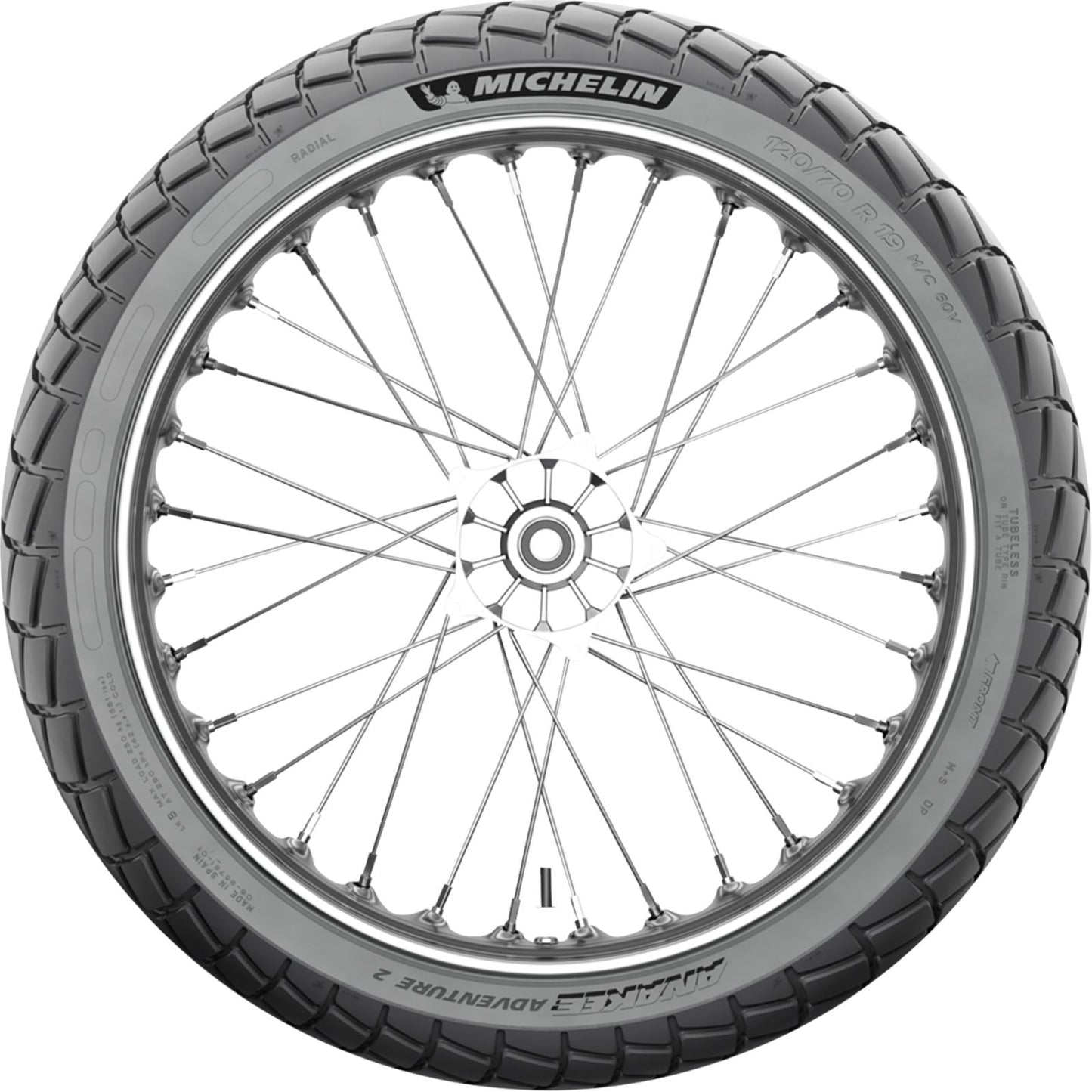 Michelin - Powersports Tire - Anakee Adventure 2 - Front - 120/70R19 - 60V [MPN: 90419]_1945583